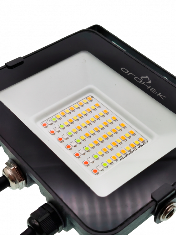 Прожектор светодиодный уличный 30Вт, ландшафтный RGB светильник с приложением Огонёк OG-LDP24